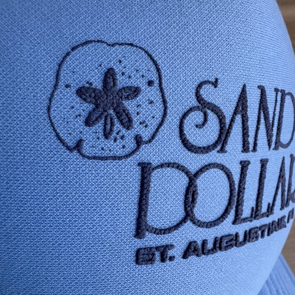 Vintage Sand Dollar St. Augustine Florida Trucker Hat Snapback Cap‎ Baby Blue - Picture 2 of 12